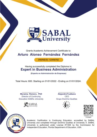 Diploma SABAL University Diploma SABAL University