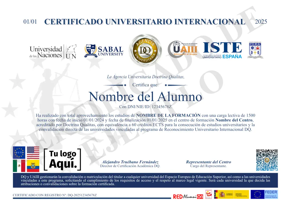 Certificado Universitario Internacional