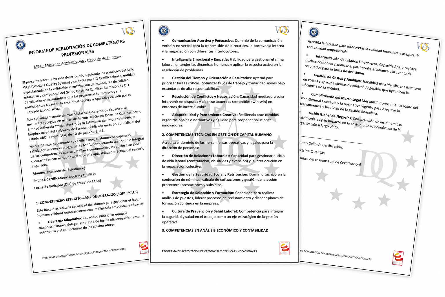 ejemplo de Informe de Competencias Profesionales Informe de Competencias Profesionales